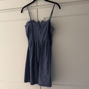 Madewell Denim-Look Spaghetti Strap Sundress